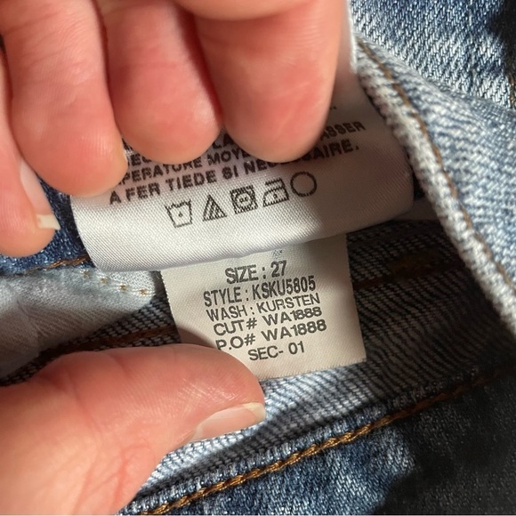 Joe’s Provocateur Light Blue Faded Wash Bootcut Distressed Jeans EUC Size 27 - Picture 11 of 12